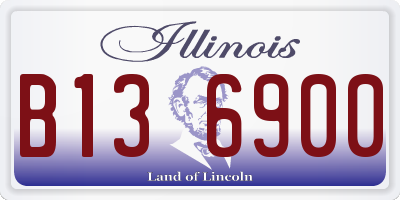 IL license plate B136900