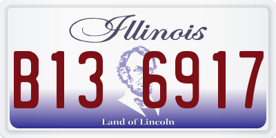 IL license plate B136917