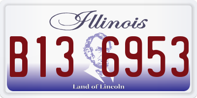 IL license plate B136953