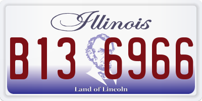 IL license plate B136966