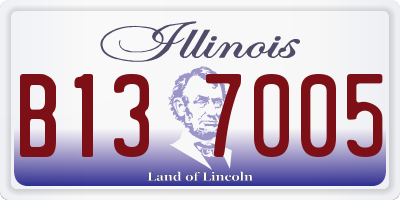 IL license plate B137005