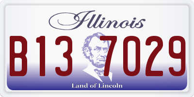 IL license plate B137029