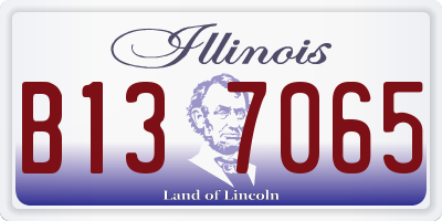 IL license plate B137065
