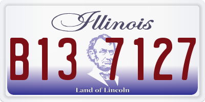 IL license plate B137127