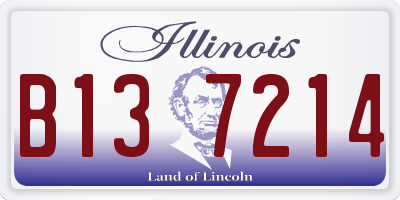IL license plate B137214