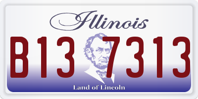 IL license plate B137313