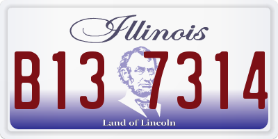 IL license plate B137314