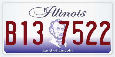 IL license plate B137522