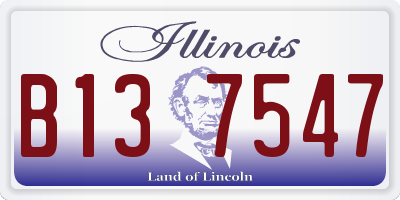 IL license plate B137547