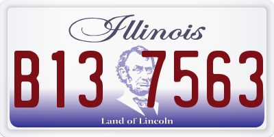 IL license plate B137563