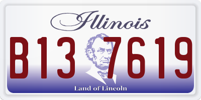 IL license plate B137619