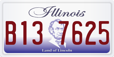 IL license plate B137625