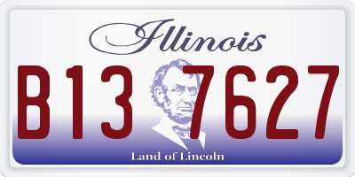 IL license plate B137627