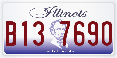 IL license plate B137690