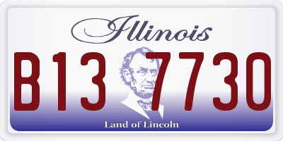 IL license plate B137730