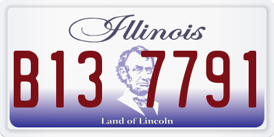 IL license plate B137791