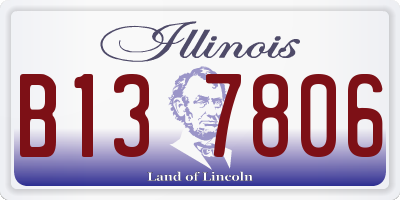 IL license plate B137806