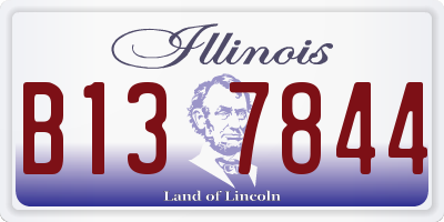 IL license plate B137844
