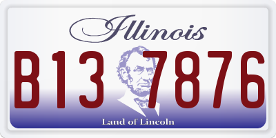 IL license plate B137876