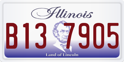 IL license plate B137905