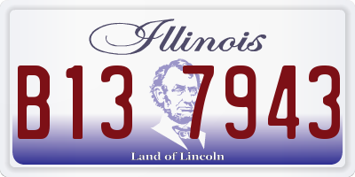 IL license plate B137943