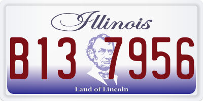 IL license plate B137956