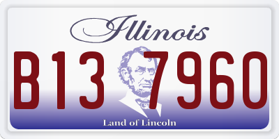 IL license plate B137960