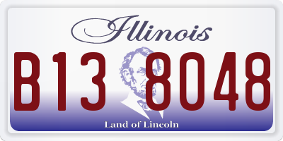IL license plate B138048