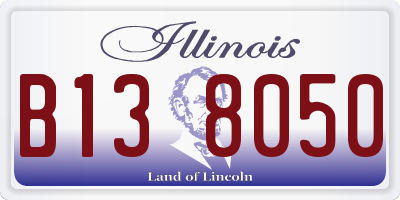 IL license plate B138050