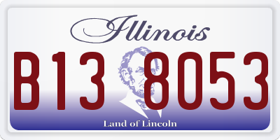 IL license plate B138053