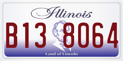 IL license plate B138064