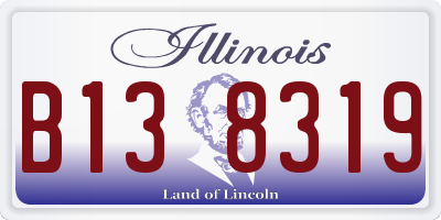 IL license plate B138319