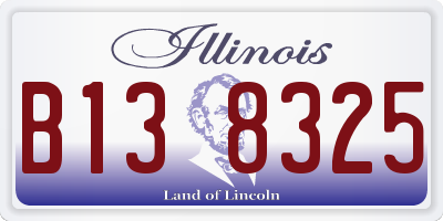 IL license plate B138325