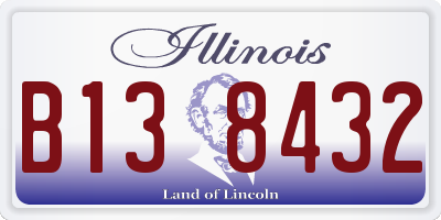 IL license plate B138432