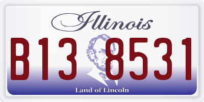 IL license plate B138531