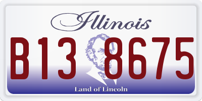 IL license plate B138675