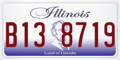 IL license plate B138719