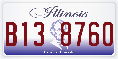 IL license plate B138760