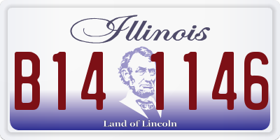 IL license plate B141146