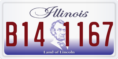 IL license plate B141167