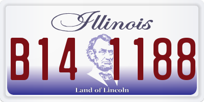 IL license plate B141188