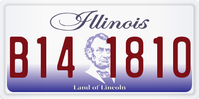 IL license plate B141810