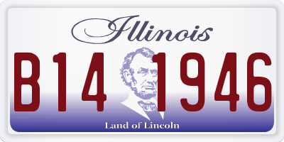 IL license plate B141946