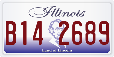 IL license plate B142689