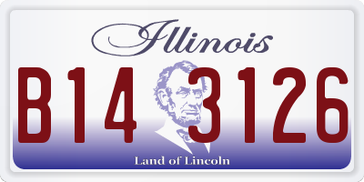 IL license plate B143126