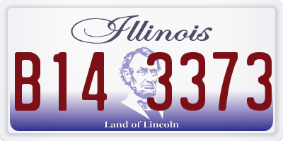 IL license plate B143373