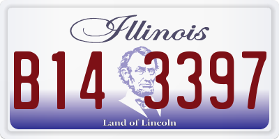 IL license plate B143397