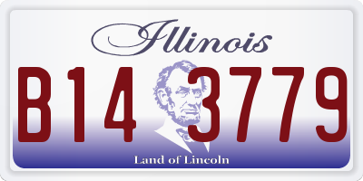 IL license plate B143779