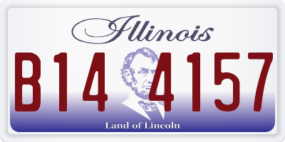 IL license plate B144157