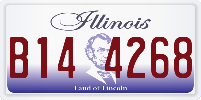 IL license plate B144268